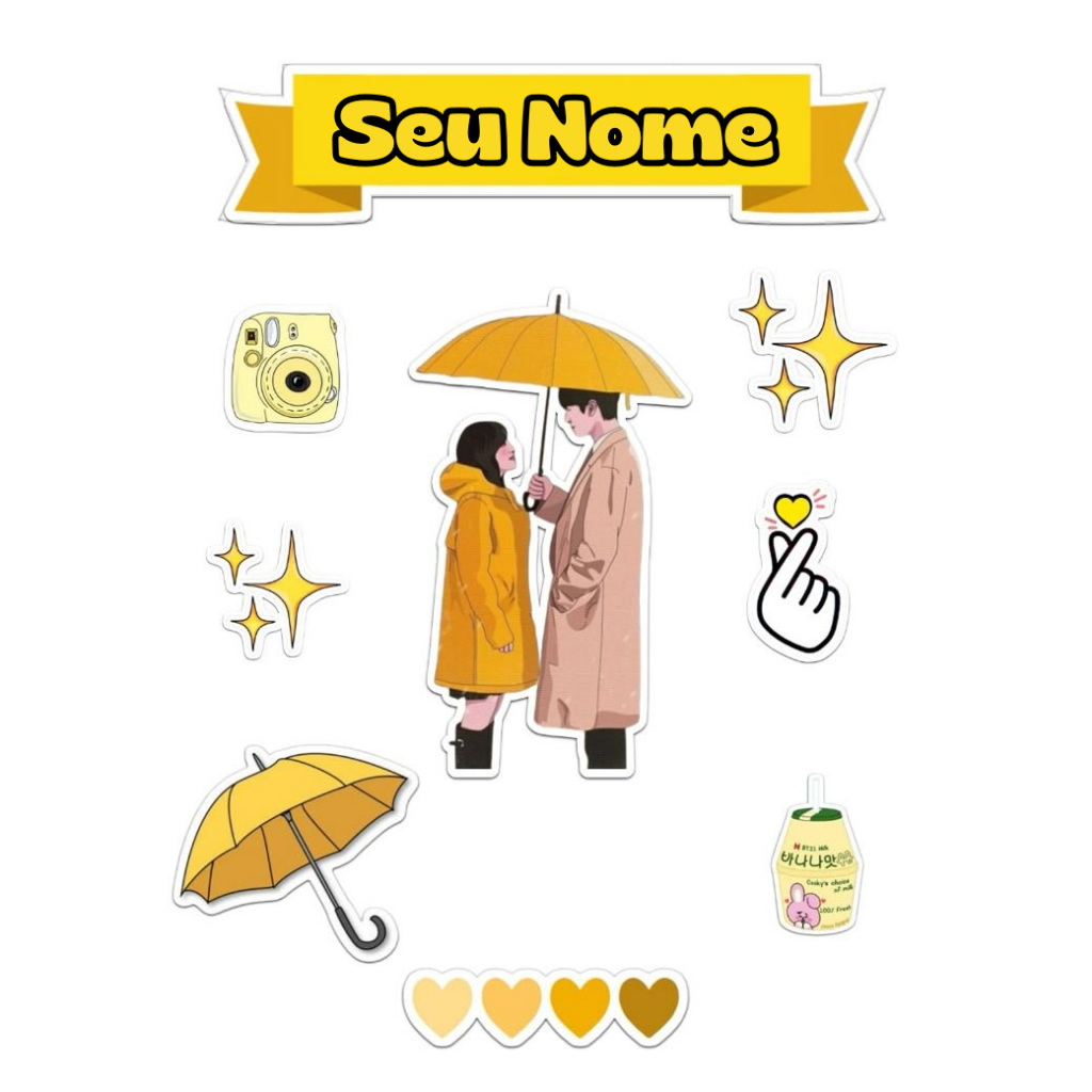 Topper Para Bolo - Dorama Festa Aniversário