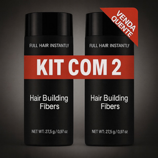 Maquiagem capilar para Disface Calvicie fibra Preto e castanho Promocional kit com 2 em Oferta na Shopee