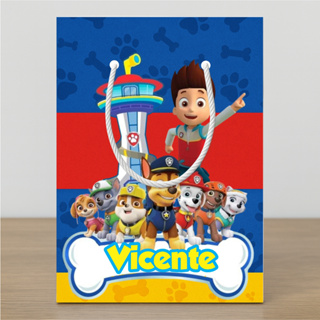Sacolinha Personalizada Patrulha Canina — 10 a 60 un — Lembrancinha Festa Infantil em Oferta na Shopee