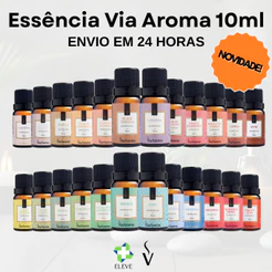 Essência Via Aroma Clássica Para Aromatizador Difusor 10ml Diversos Aromas