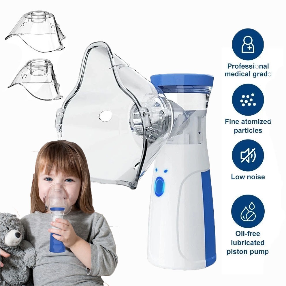 Nebulizador de Malha Mini Portátil Inalador Silencioso Para Cuidados Nasais e Asma N11
