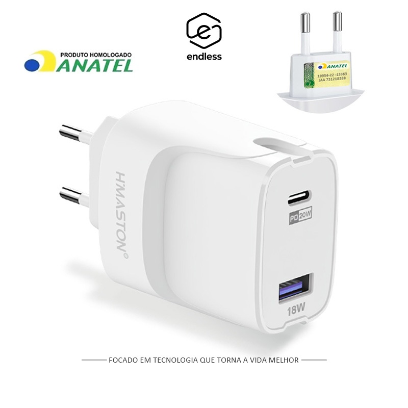 Rápida Carregar 38w PD20W QC3.0 Fonte Tomada Celular Usb e Tipo-c Carregador em Oferta na Shopee