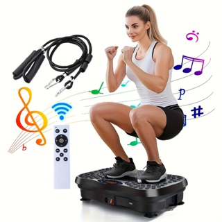 Plataforma de vibração de fitness com bluetooth para reduzir a gordura e dar forma 99 tipos de controle remoto de ajuste em Oferta na Shopee