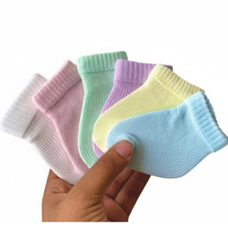 Kit 12 Meias Bebê RN Recem Nascido Essencial p/ Enxoval e Saída Maternidade 0-6 meses em Oferta na Shopee