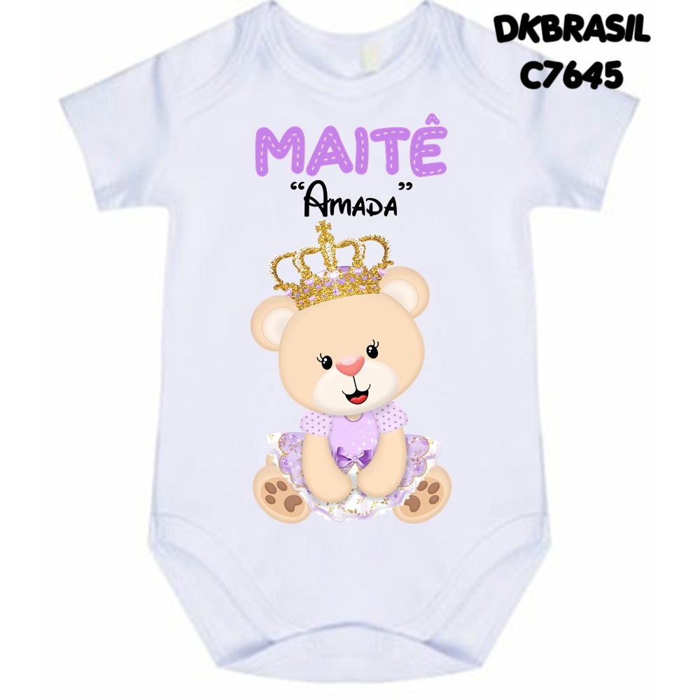 Detalhes do Body Ursa Princesa Significado do nome Maitê