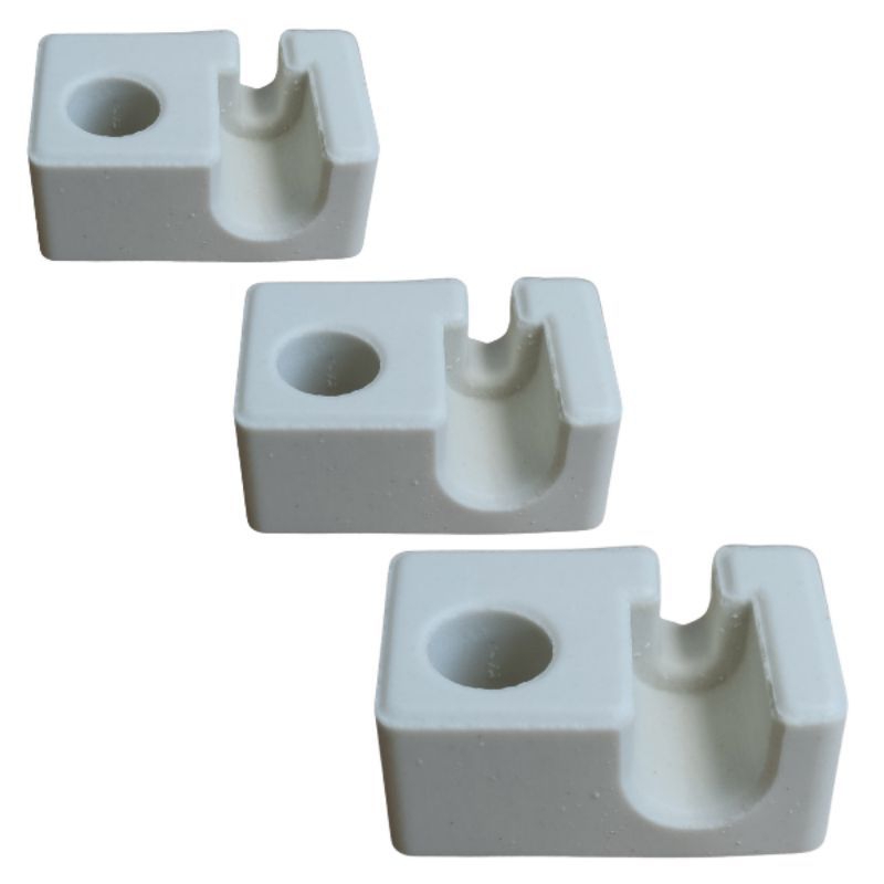kit 3 porcelanato isolador para resistência forno elétrico