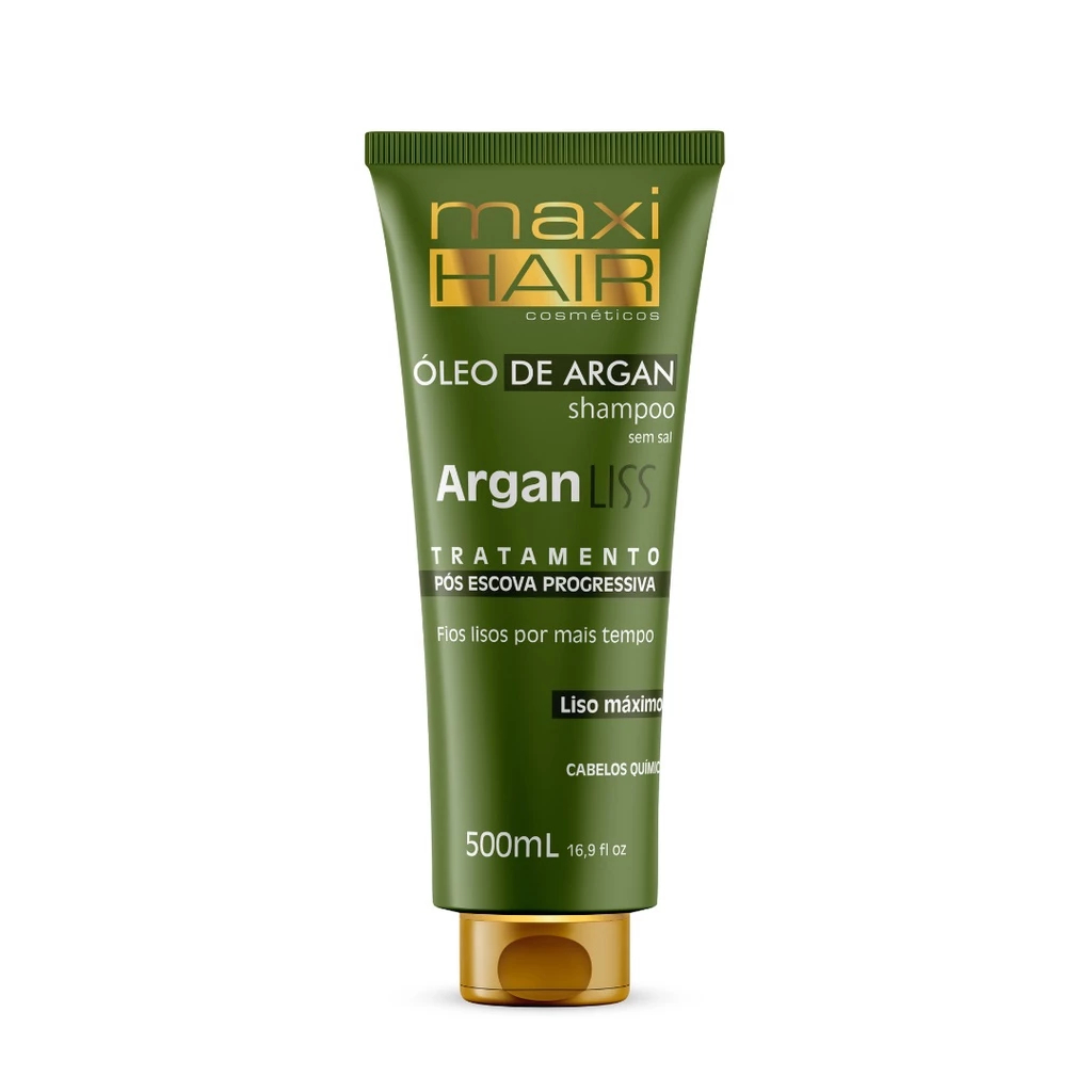 Shampoo Argan Liss Oleo de Argan Pós Escova 500 Ml - Maxi Hair