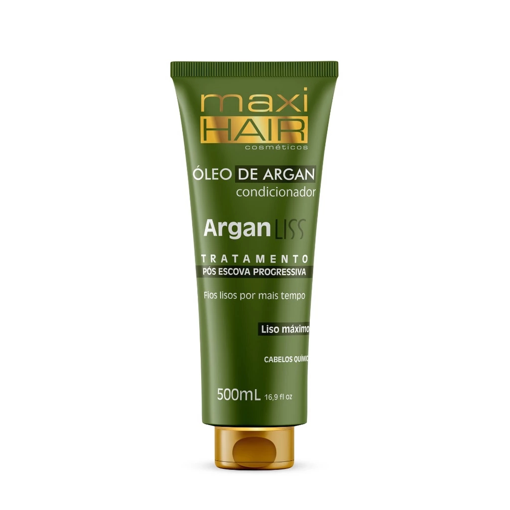 Condicionador Com Oleo De Argan Argan Liss Pós Escova 500 Ml - Maxi Hair