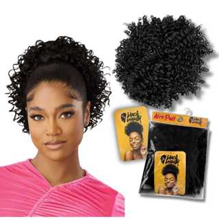 Coque Afro Puff Black Beauty Cabelo Organico Aplique Ajustavel 30cm em Oferta na Shopee