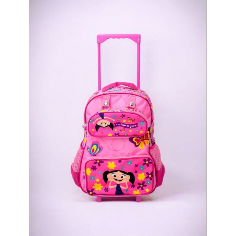 Kit Escolar Show da Luna Mochila de Rodinhas com Estojo