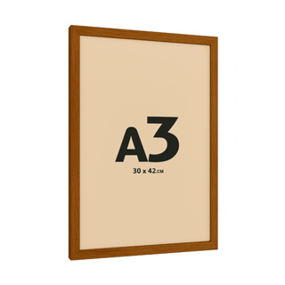 Moldura Quadro A3 30x42 cm P/ Posters Imagens Fotos - COM VIDRO - FREIJÓ em Oferta na Shopee