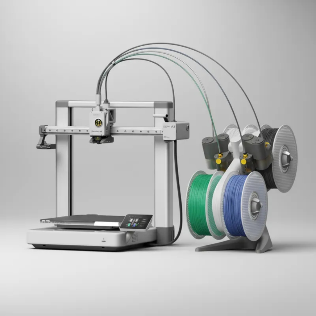 Impressora 3D Bambu Lab A1 Combo Com AMS Lite 4 Cores