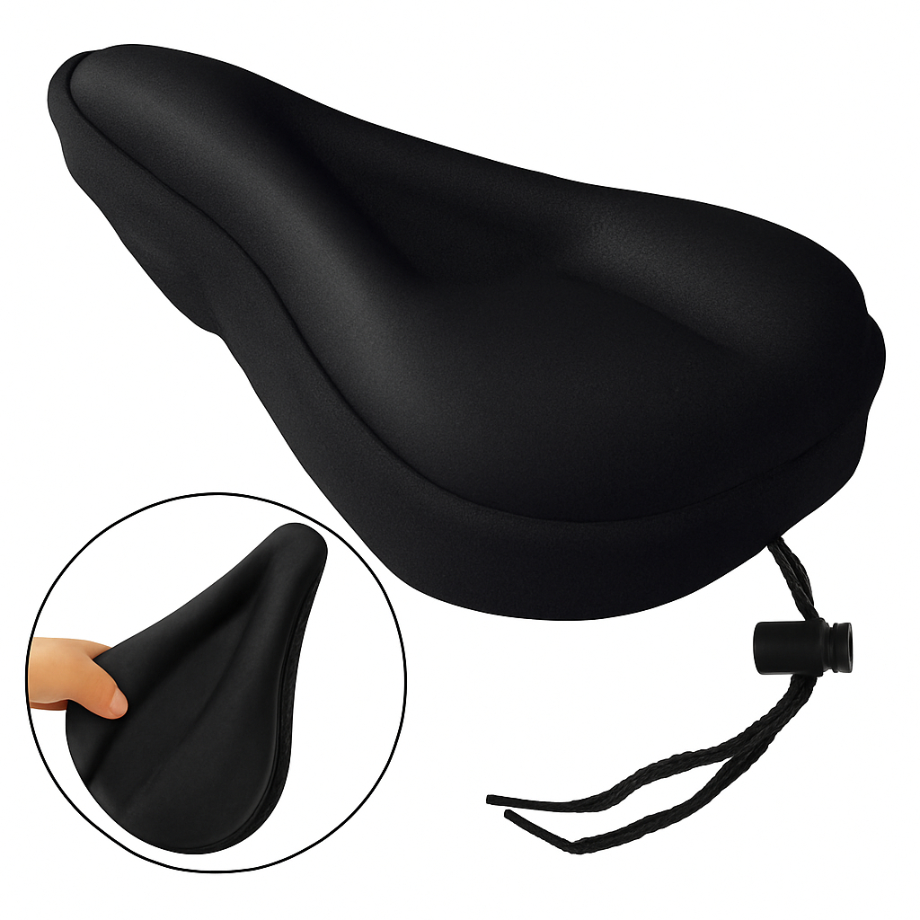 Capa de Banco Selim Silicone Gel Flexível Para Bicicleta Anatômica Ciclismo