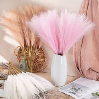 Plumas De Capim Dos Pampas Artificial - Hastes de Pampas em Oferta na Shopee