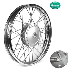 Roda Aro Calha Folha Jante Dianteira Yamaha Ybr 125 2000 A 2008 Factor Alinhada Raio 4mm Tambor Com Espelho