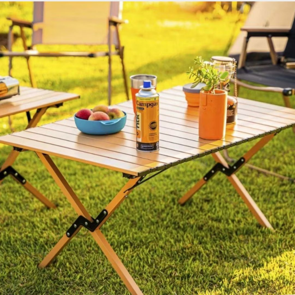 Mesa Dobrável Frade 90cm Aço Portátil Leve com Bolsa Ideal para Camping Piquenique e Jardim