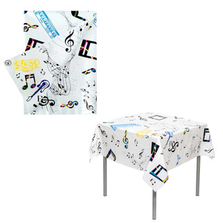 10 Toalhas de Mesa Musical 78x78 cm - Mesa dos Convidados Festa Música | CampFestas - Inspire