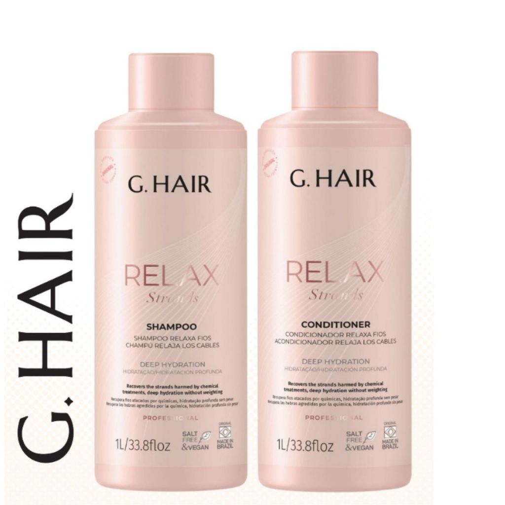 Ghair - Kit Relax Strands Relaxa Fios Pós Química Hidratação em Oferta na Shopee