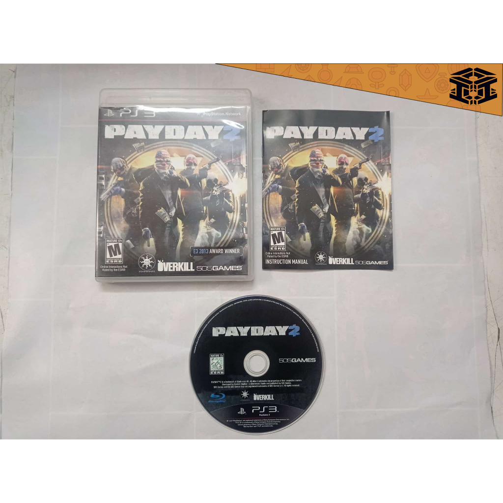 Payday 2 Playstation 3 Ps3 Original Funcionando Perfeitamente
