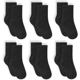 Kit Com 6 Pares Meias Selene Kids Infantil Cano Médio Algodão em Oferta na Shopee
