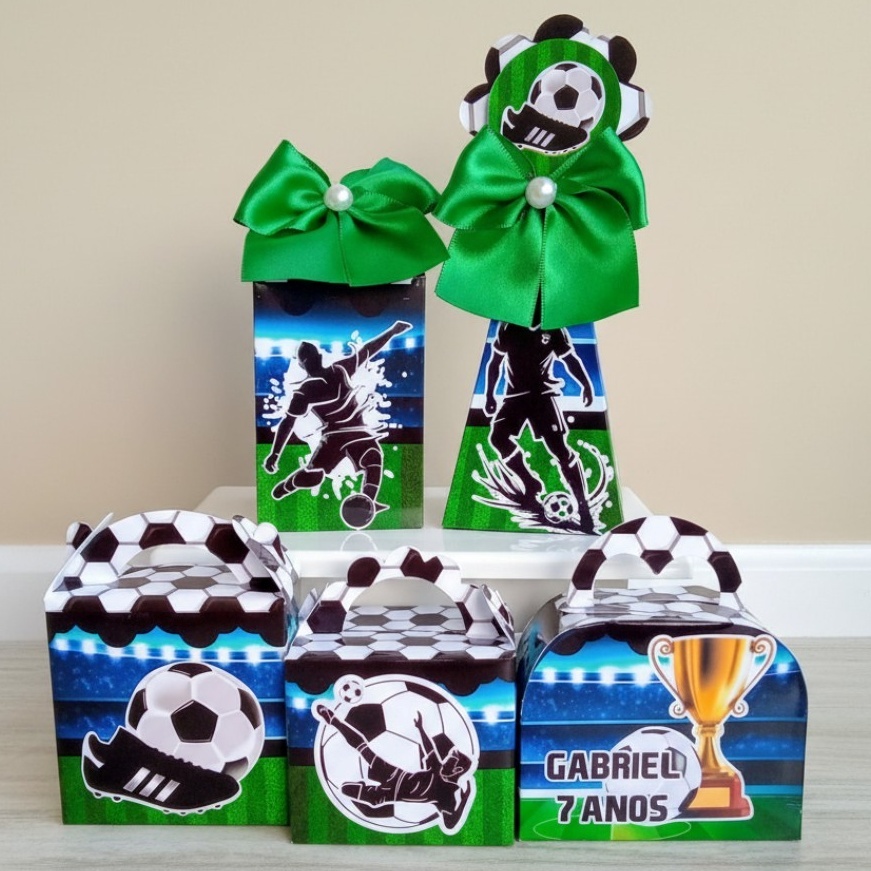 KIT FESTA PERSONALIZADO – ENVIO DESMONTADO - FUTEBOL