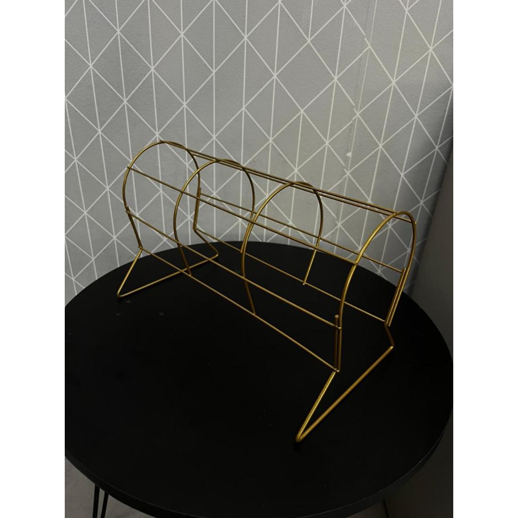 Expositor Para Tiara Dourado Balcão Aramado 30cm