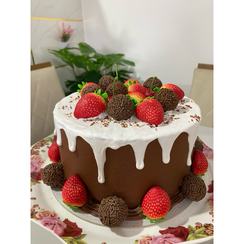 Torta decorativa em biscuit cantinho do café