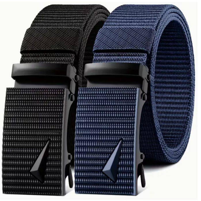 Cinto Largo Masculino Lona Reforçada Com Fivela Automática De Ferro em Oferta na Shopee