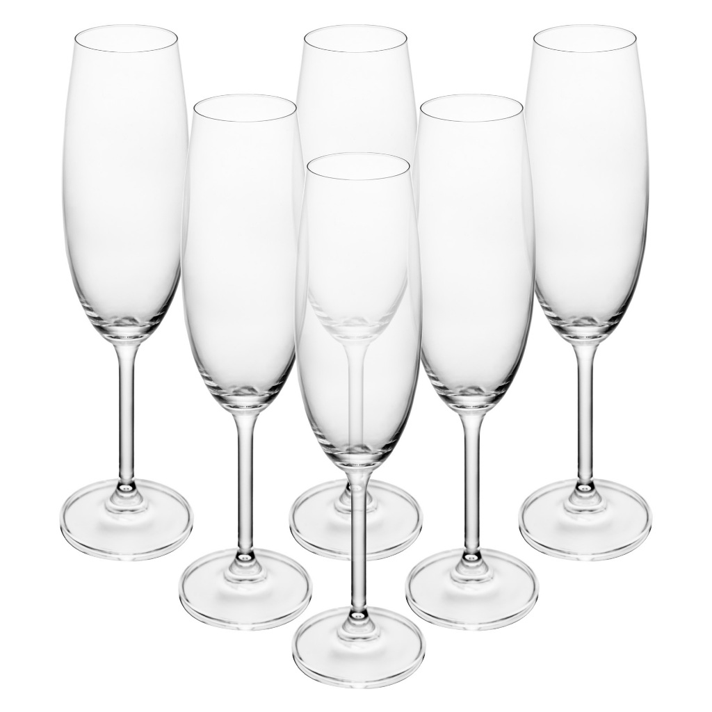 Jogo 6 Taças de Champanhe Gastro Colibri 220ml Bohemia 4S032/220 em Oferta na Shopee