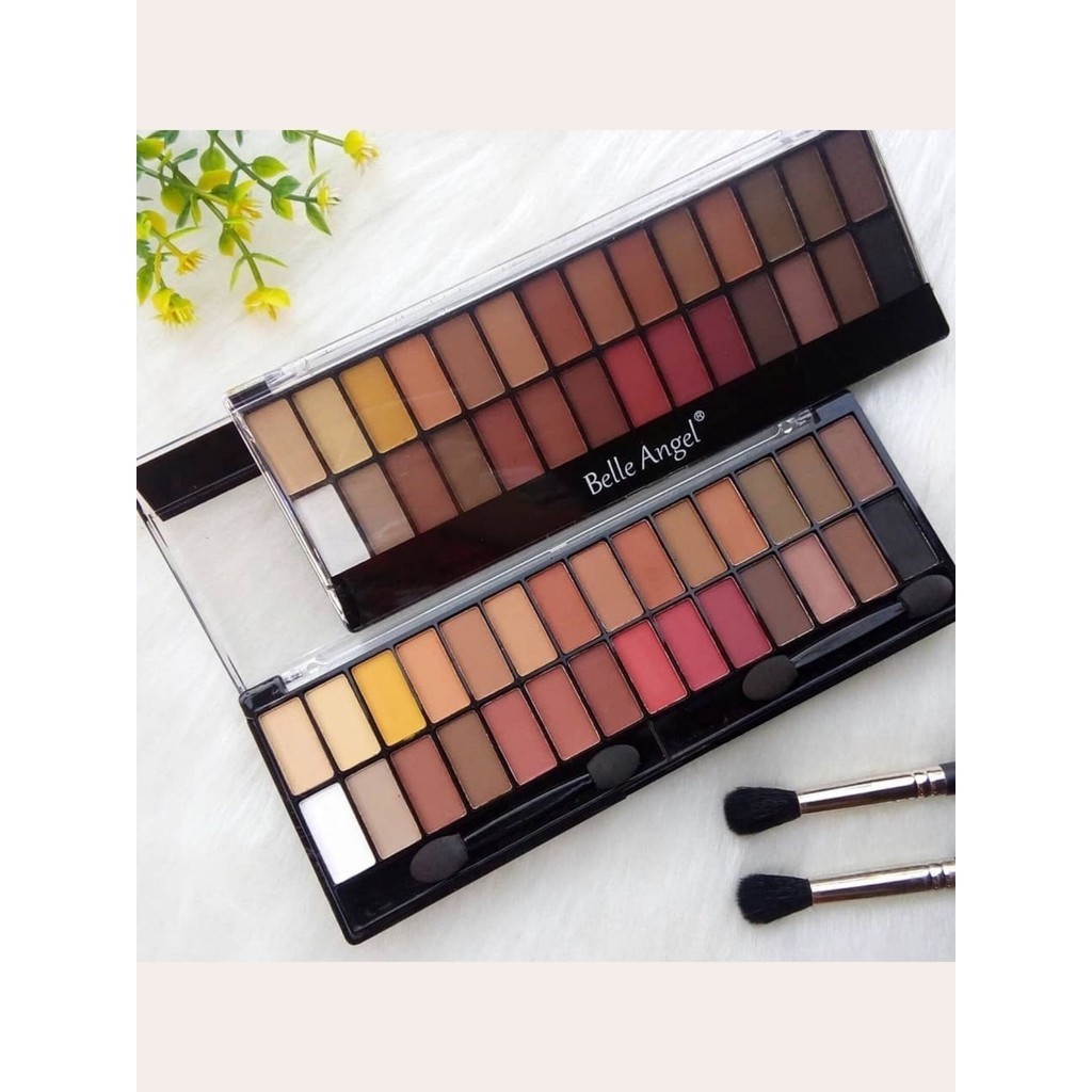 Paleta de Sombra Matte com 28 Cores, Maquiagem para os Olhos Cosméticos Belle Angel - B13