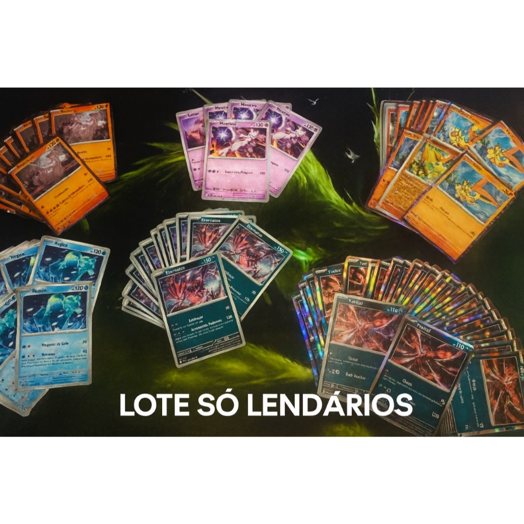 POKÉMON LOTE SÓ LENDÁRIOS [ 100% ORIGINAL COPAG]
