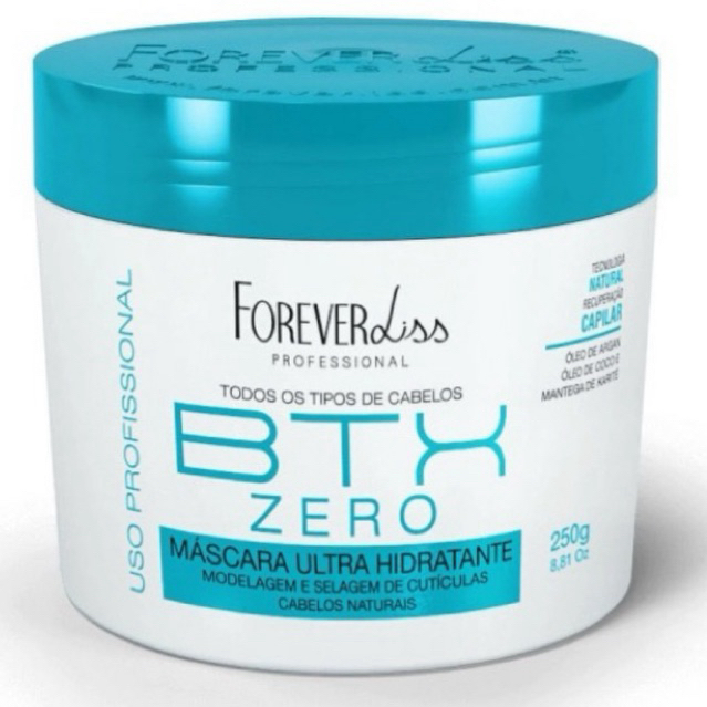 Botox Zero Orgânico Máscara Ultra Hidratante Forever Liss Btx Zero 250g