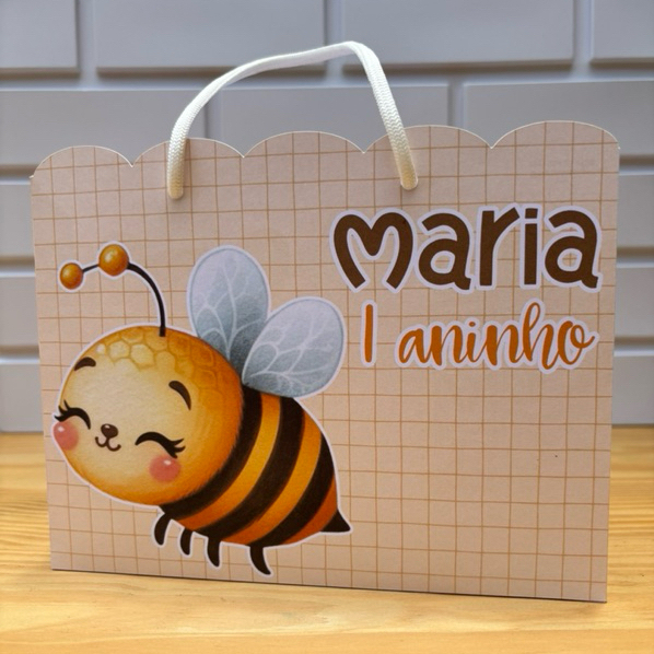10 Sacolinha Abelhinha - Abelha Personalizado - Sacolinha - Lembrancinha - Aniversário Abelhinha