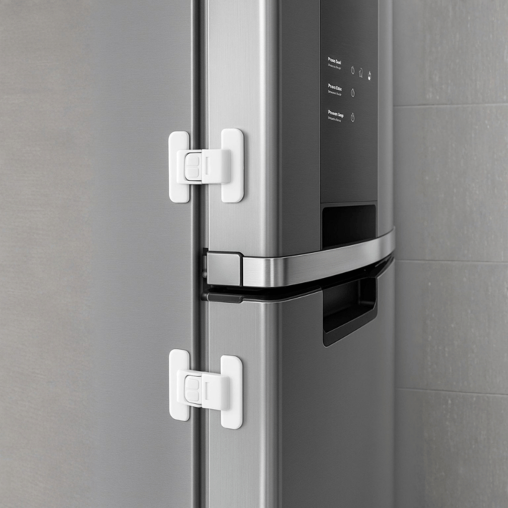 Travas Para Geladeira e Gavetas Protetor Segurança Infantíl Fechadura de Porta Armário em Oferta na Shopee