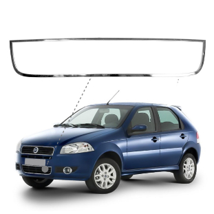 APLIQUE DA GRADE FRONTAL INFERIOR FIAT PALIO WEEKEND/ SIENA EL/ STRADA 09/11 CROMADA AUTO COLANTE BLAWER 8344