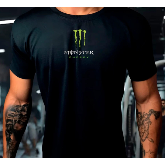 Camisa Dry Fit Masculina - Monster - Corrida, Academia CrossFit, Ideal Para Treinos Intensos