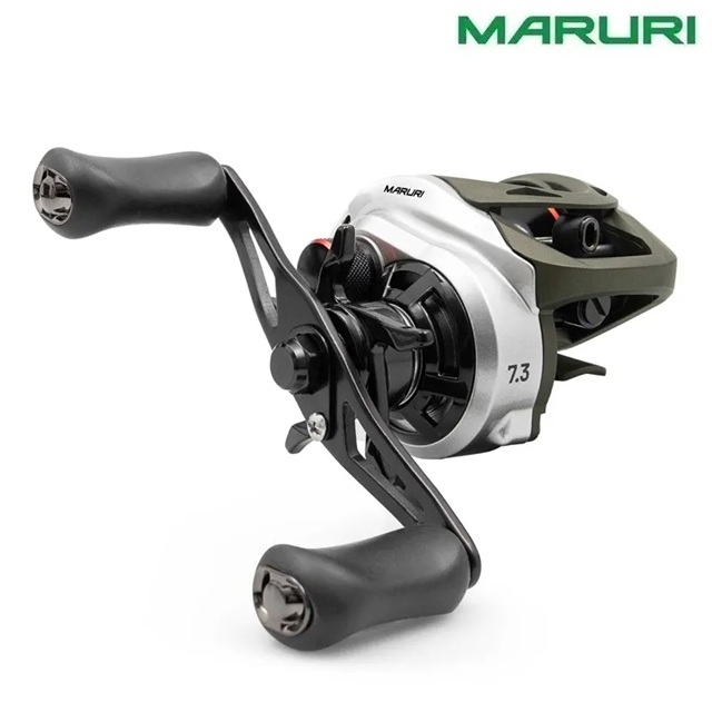 Carretilha Maruri Attack Ats7 Drag 5kg 7.3:1 7 Rolamentos 207g Cinza Esquerda / Direita