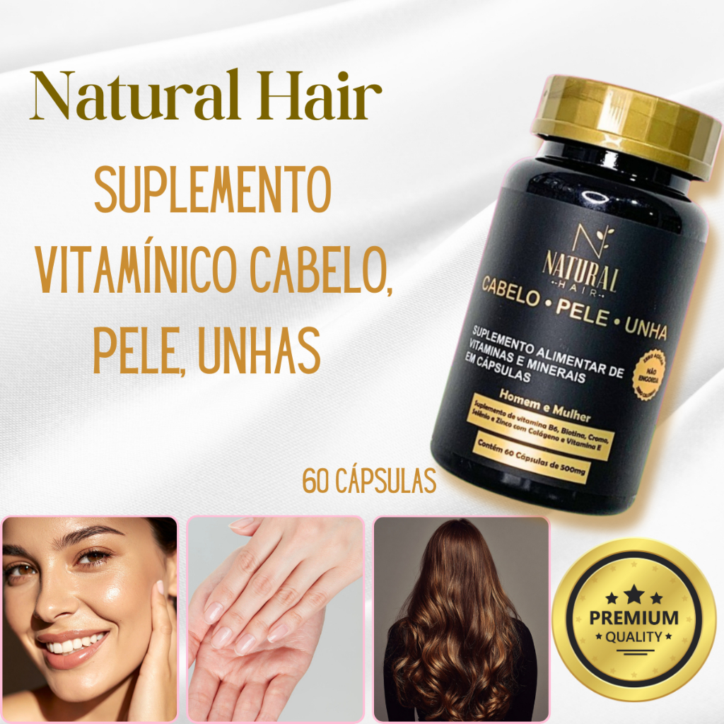 Tratamento Antiqueda Cabelos Crescer Cabelo 60 Capsulas