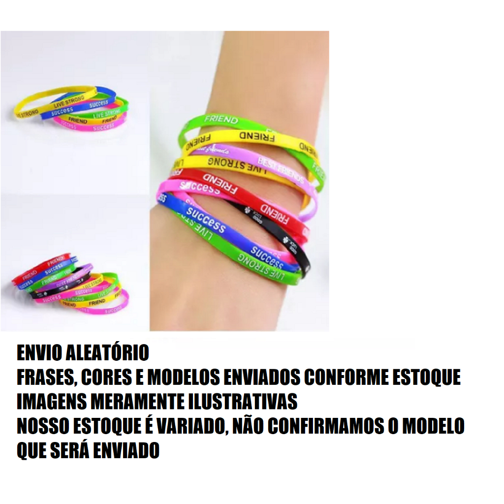 PULSEIRA DA AMIZADE COM 12 UNIDADES - ESTÃO EM ESPANHOL
