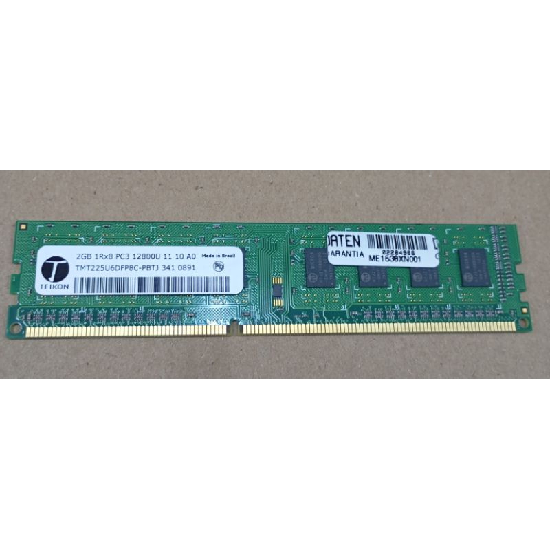 Memória RAM Teikon DDR3 2gb PC3 12800U 1600Mhz para PC