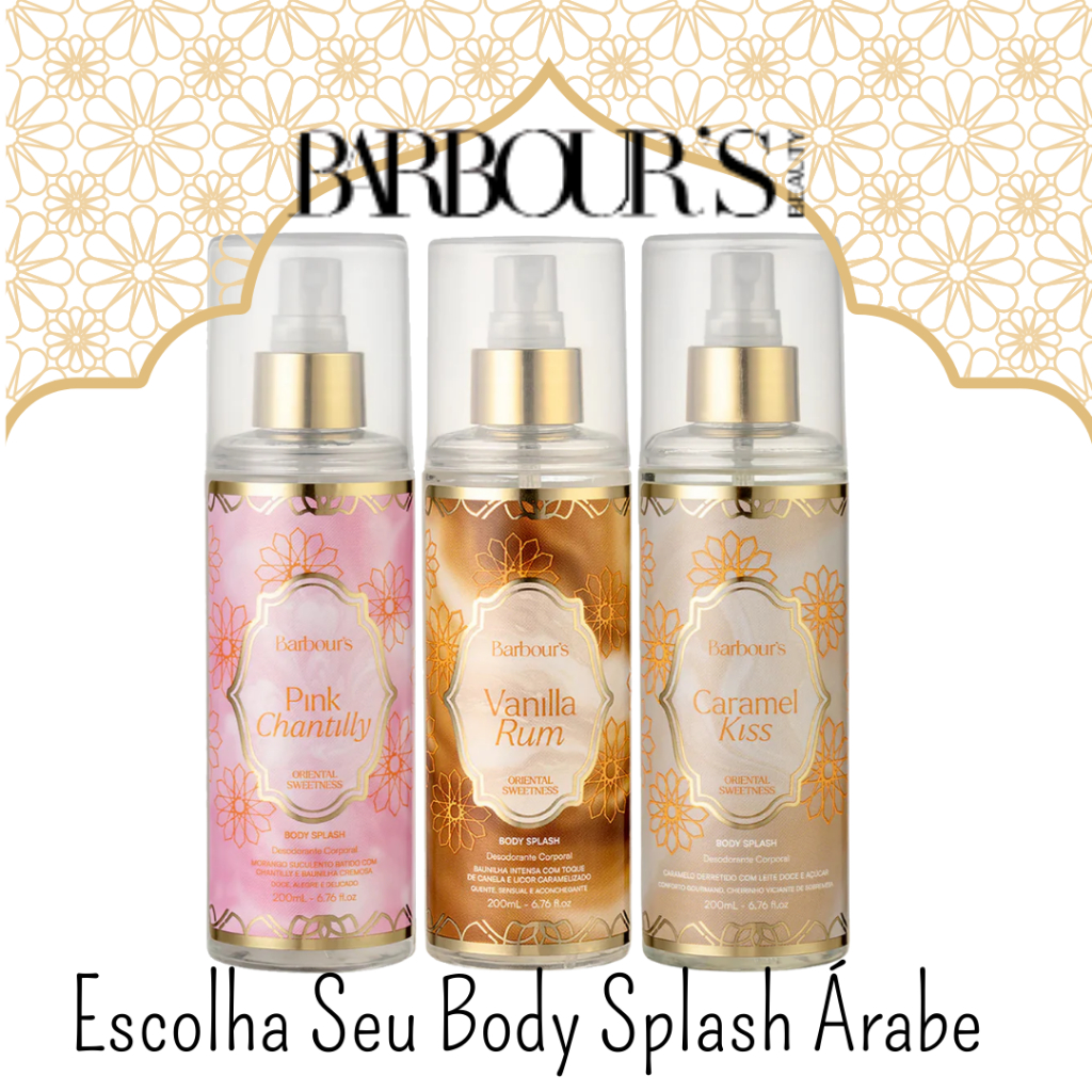 Body Splash Arabe Barbour's  Beauty 200ml - Escolha Sua Fragrancia em Oferta na Shopee