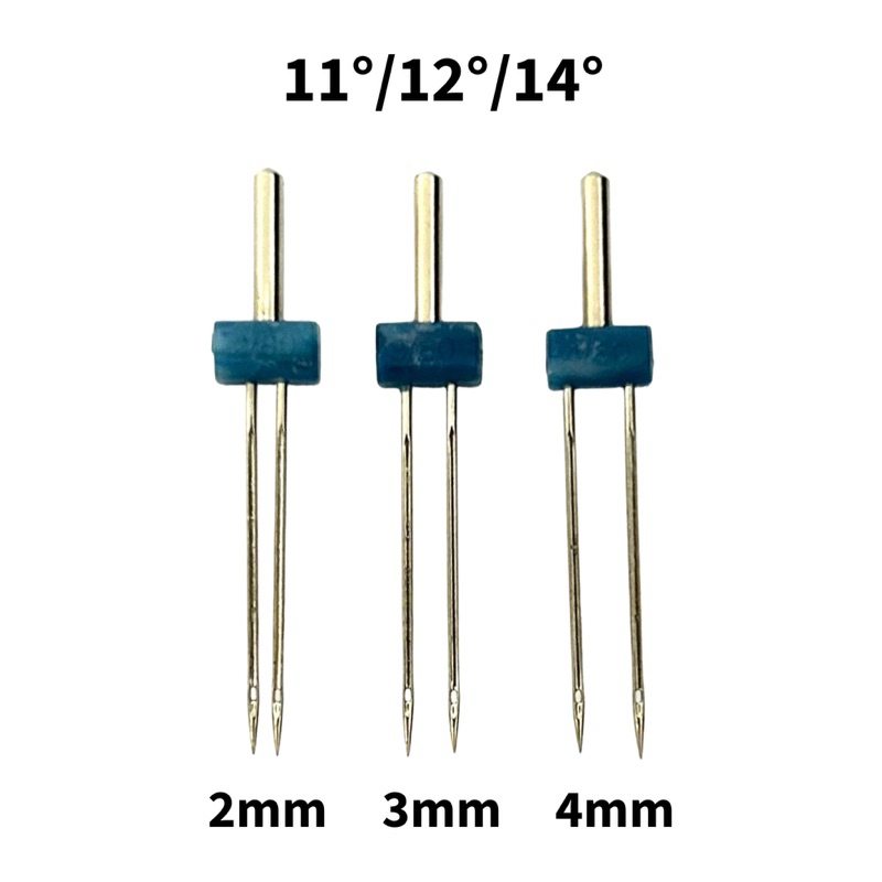 Agulha Dupla HZX1 2mm 3mm 4mm N°14 Para Máquina Costura Doméstica Singer Elgin em Oferta na Shopee