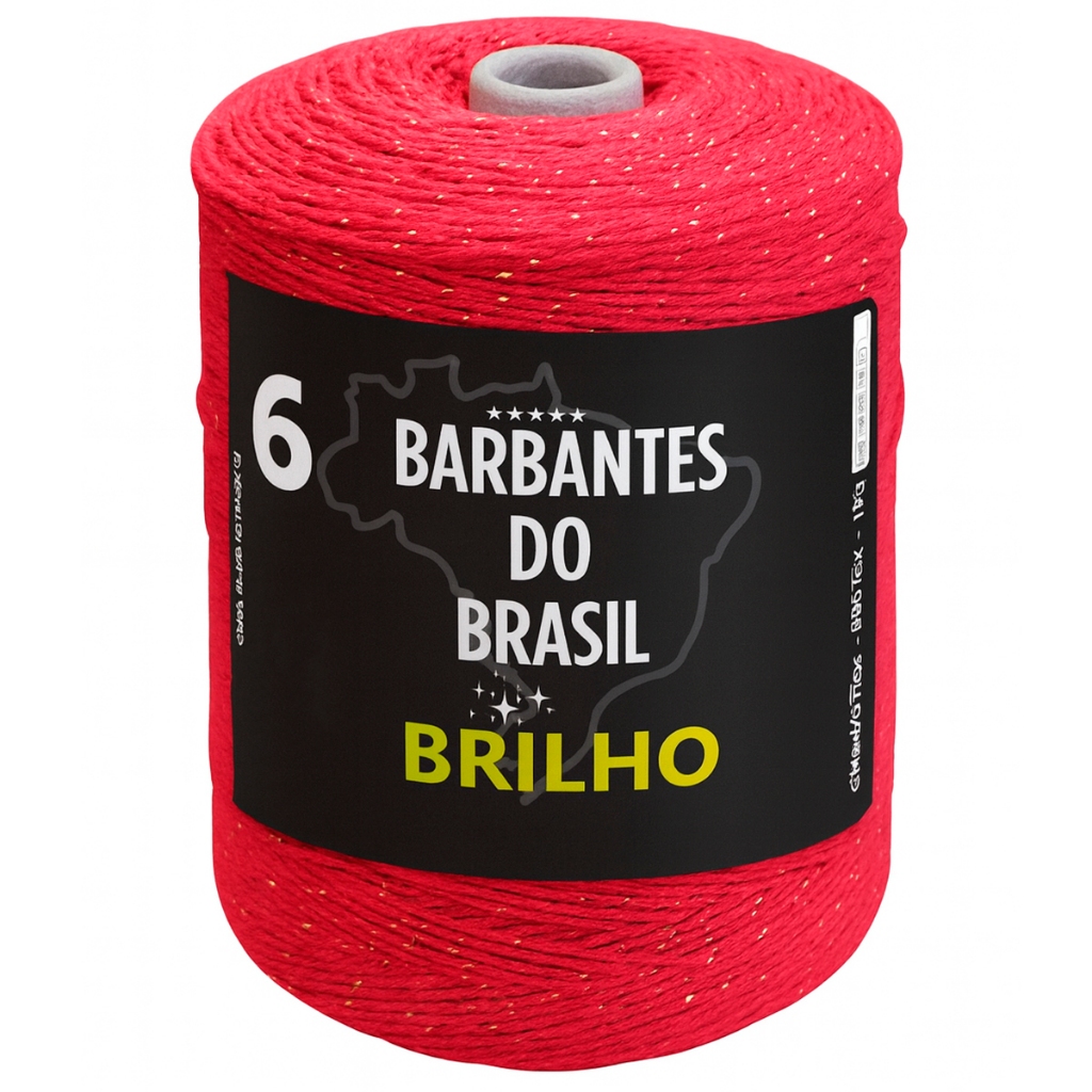 Barbante com Brilho OURO 1kg Fio 6 Cru 100% Algodão em Oferta na Shopee
