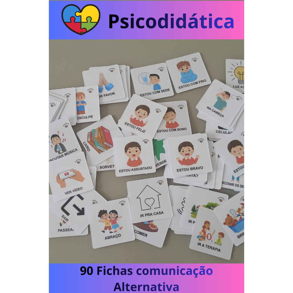 105 Fichas de Comunicação Alternativa para Autistas pasta Pecs Plaquinhas crianças não verbais TEA em Oferta na Shopee
