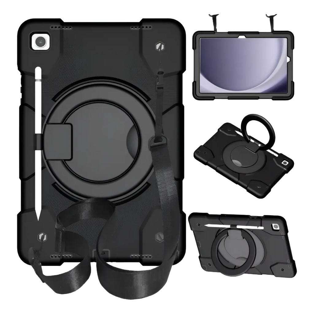 Capa Robusta P/Tablet Samsung A9 PLus 11" C/Alça X210 X215 X216b + Película Vidro