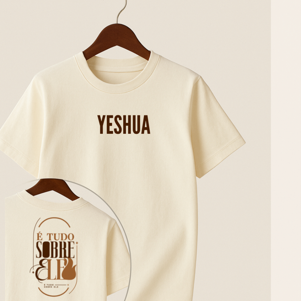 Camiseta Infantil Juvenil e Adulto Unissex É tudo sobre Ele Yeshua Jesus Moda Cristã Religiosa em Oferta na Shopee