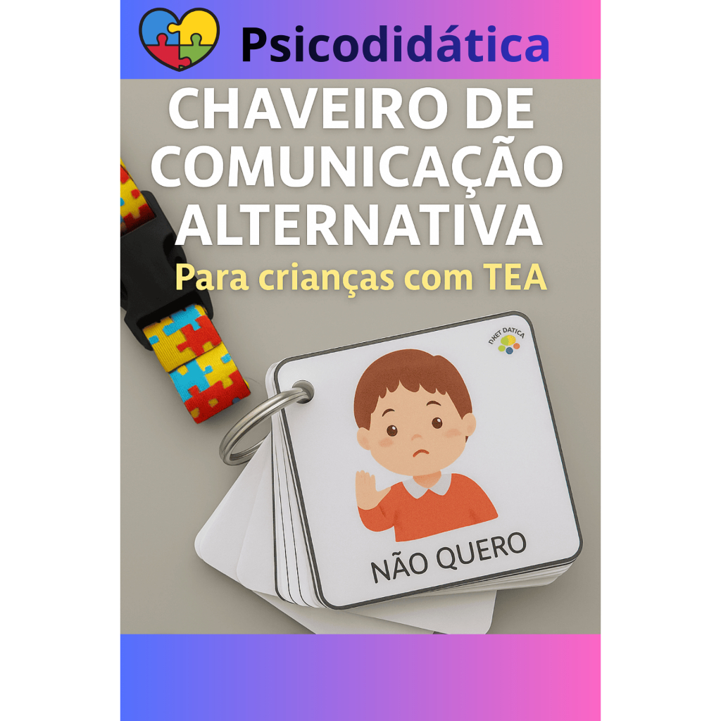 Chaveiro Fichas de Comunicação Alternativa para Autistas  Plaquinhas crianças não verbais TEA em Oferta na Shopee