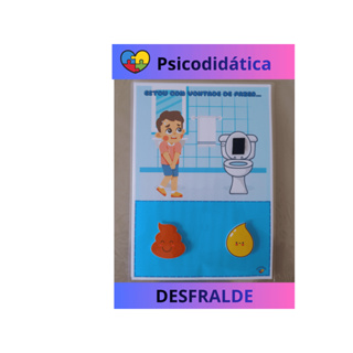 Desfralde banheiro rotina infantil lúdico recurso educativo em Oferta na Shopee