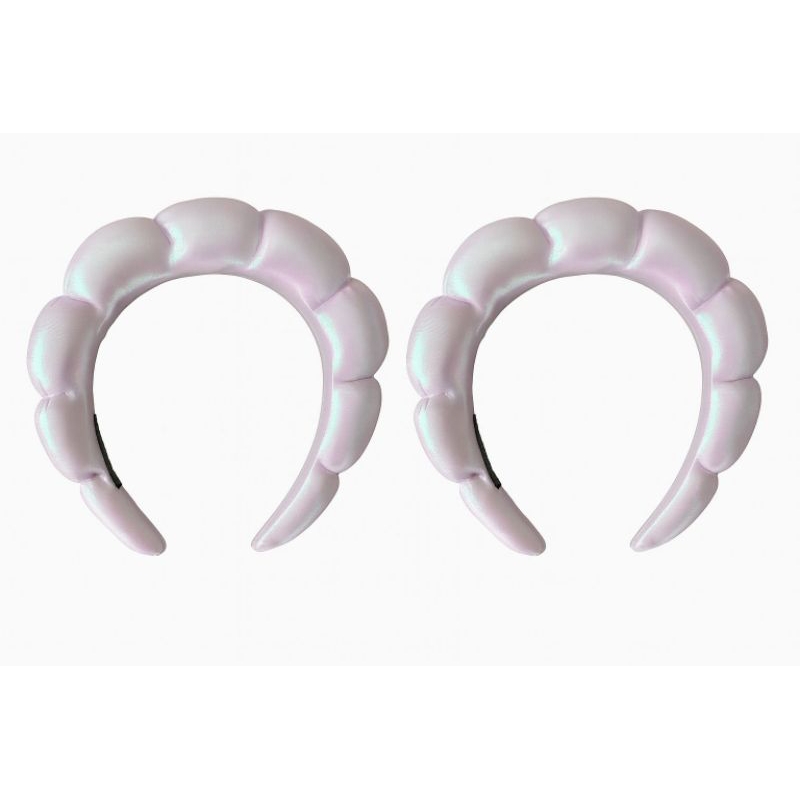 Kit 2 Tiara Puff Estofada Feminina Cetim Iluminado Faixa de Cabelo Acessório Moda Adulto em Oferta na Shopee