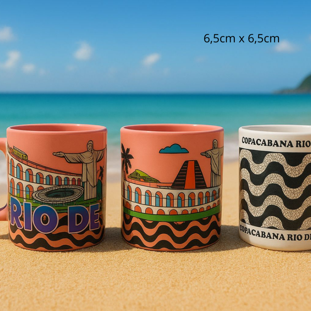 Mini Caneca Porcelana Rio de Janeiro Souvenir Presente